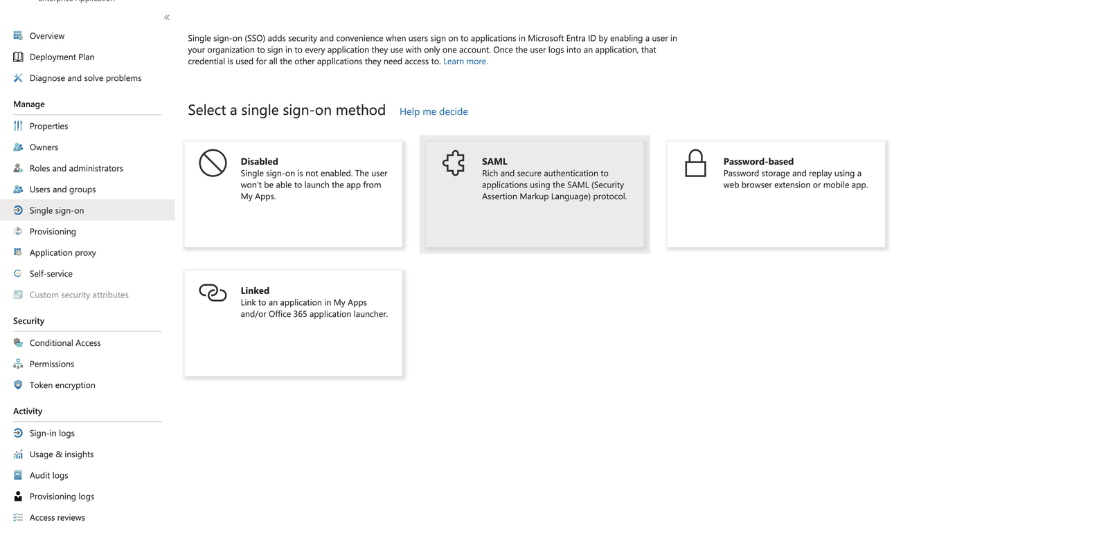 Entra Basic SAML Configuration with Identifier and Reply URL filled in